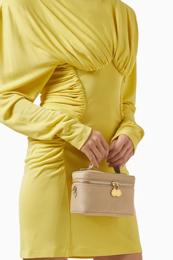 حقيبة مستحضرات تجميل فالابيلا جلد شاجي دير صناعي