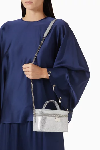 Falabella Vanity Case in Eco Shiny Dotted Chamois