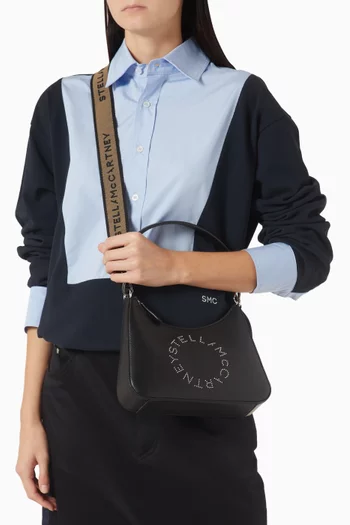 Logo Hobo Shoulder Bag in Grainy Alter Mat