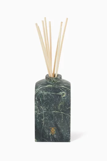 Himalayan Orchid Square Travertine Marble Reed Diffuser Set, 500ml