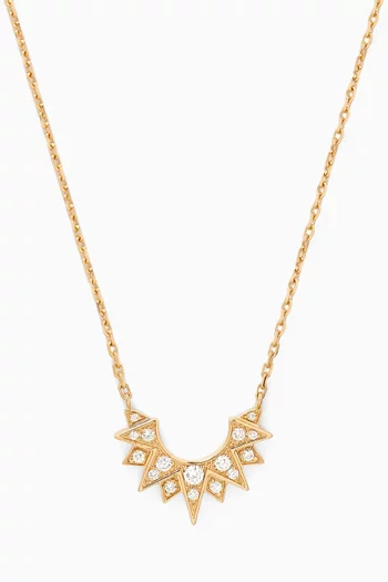 Sunlight Diamond Pendant Necklace in 18kt Rose Gold