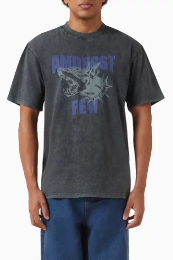 تي شيرت بطبعة Beware of the Dog قطن