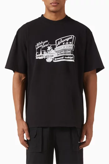 Wish You Were Here T-shirt in Cotton