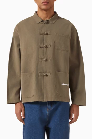 قميص وورك وير فضفاض قطن