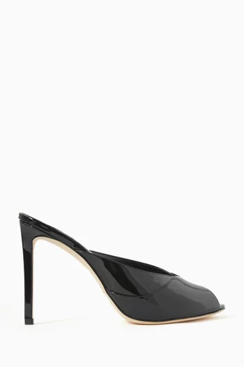 Brigitte 100 Mule Sandals in Patent Leather