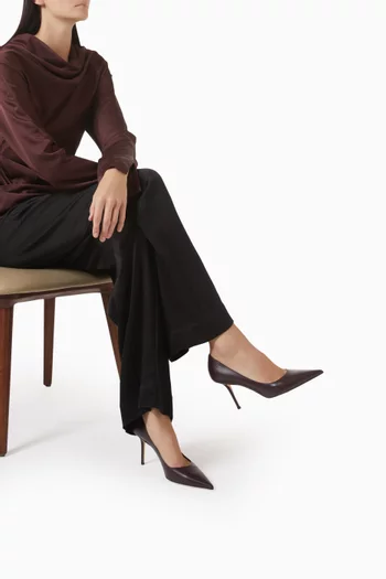 حذاء كلاسيك لوف بكعب 85 مم جلد