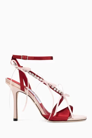 Lula 100 Embellished Satin Sandals