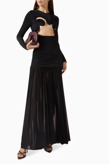 فستان فينس قماش ناعم