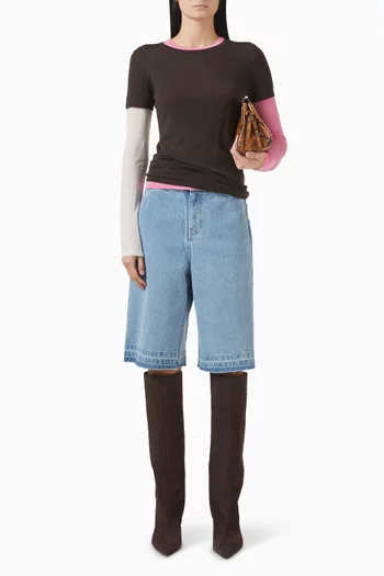 Cipolla Double-layer T-shirt in Merino Wool