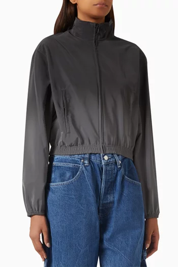 Reflective Shrunken Track Jacket