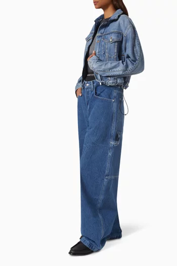 Embossed-logo T-shirt in Cotton Jersey