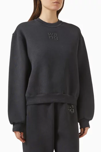 Hotfix Logo Sweatshirt in Cotton-blend