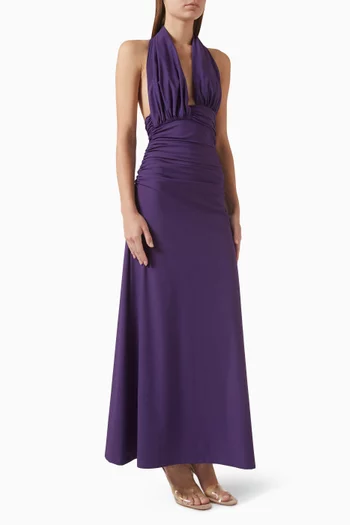 فستان أوندا بظهر مكشوف ليكرا