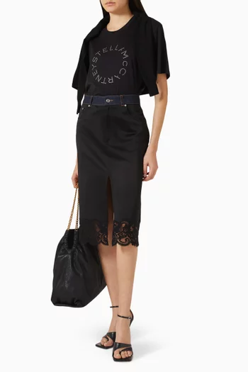 Logo Boyfriend T-shirt in Organic Cotton Jersey