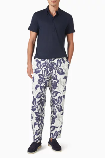 Sebastien Polo T-shirt in Linen-jersey