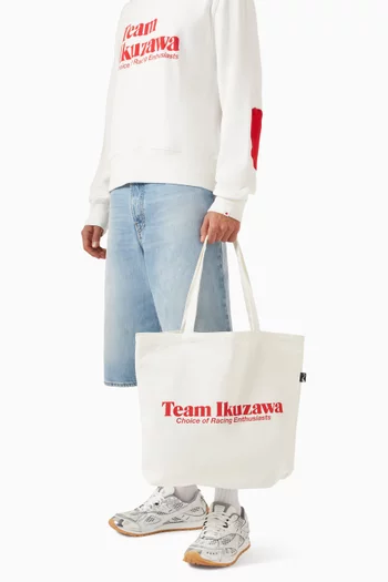 Logo-print Tote Bag in Cotton Canvas