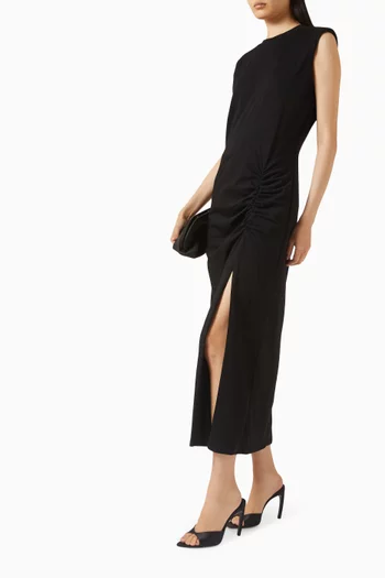 Solide Midi Dress in Cotton