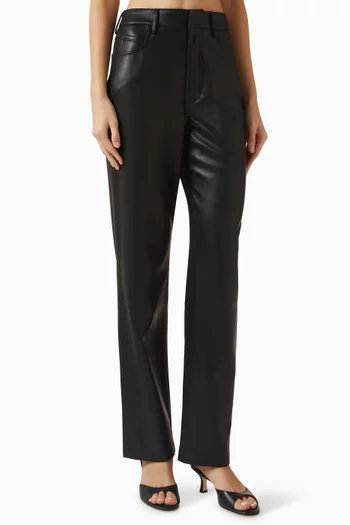 Fairfax Pants in Faux-leather