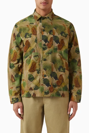 قميص بيري بنمط جاكيت قماش مقاوم للتمزق