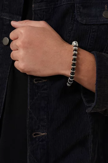 سوار شيلد بخرز فضة إسترلينية