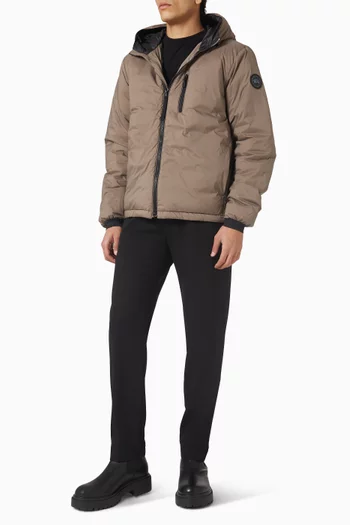 Black Label Lodge Hoodie in Nylon