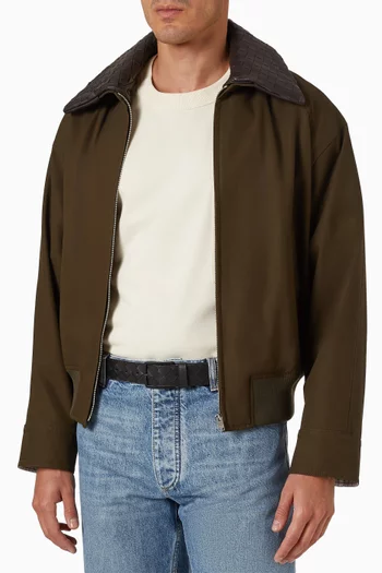 Belt in Intrecciato Leather