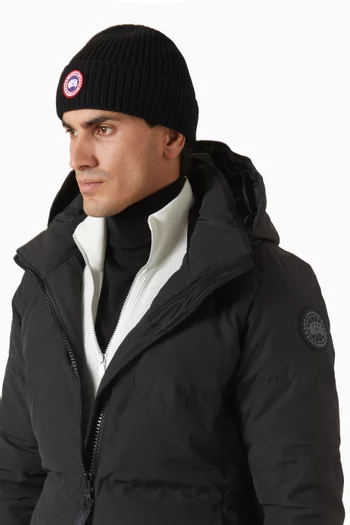 Arctic Program Ribbed Beanie in Wool