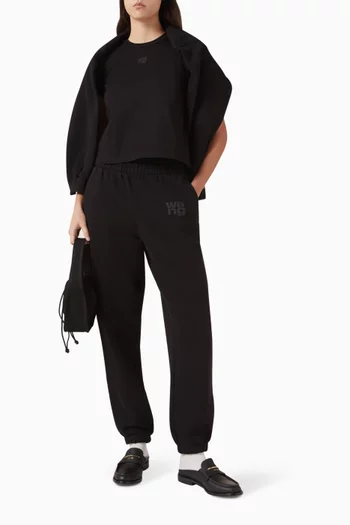 تي شيرت مزين بشعار الماركة بتصميم منفوخ جيرسيه