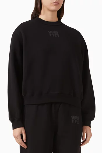 Puff-logo Sweatshirt in Terry