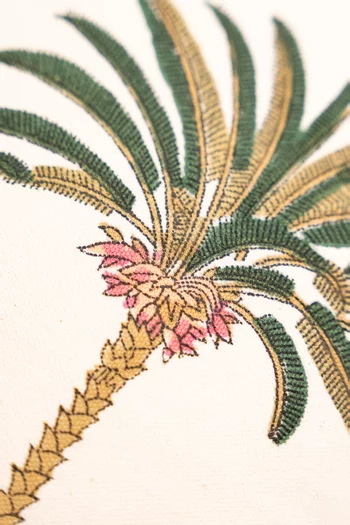 وسادة بنقشة استوائية قطن