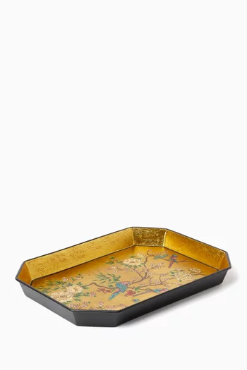 Bird Tray in Hand-painted Iron