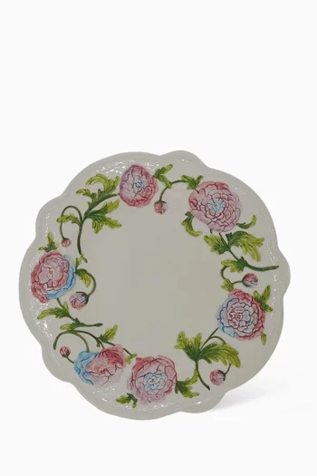 Hydrangea Charger Plate in Hand-painted Ceramic