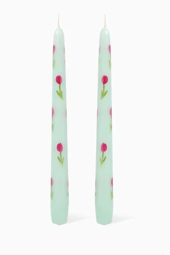 Tulip Candlesticks, Set of 2