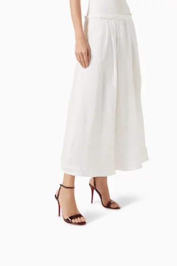 صندل ميس زي بكعب 100 مم جلد لامع