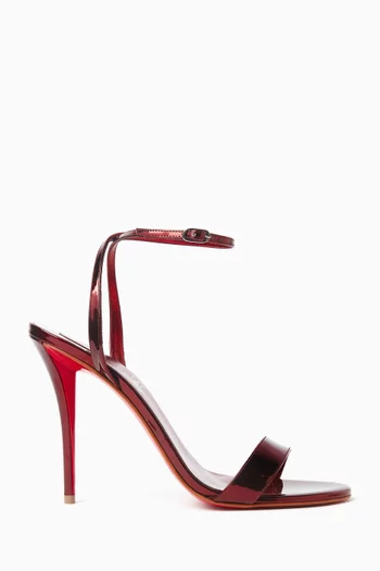 صندل ميس زي بكعب 100 مم جلد لامع