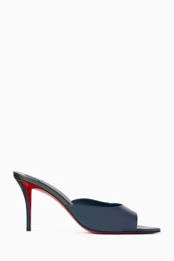 حذاء ميس زي مفتوح من الخلف بكعب 80 مم جلد نابا