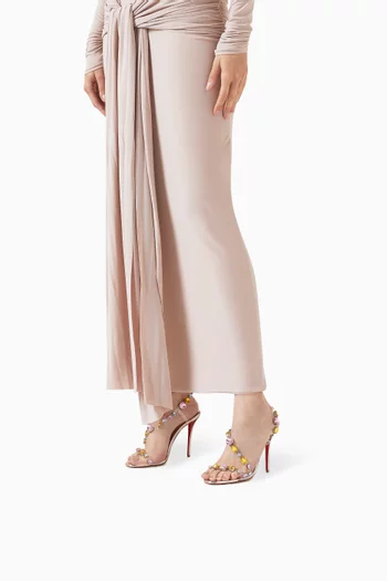 Rosa Z 100 Jewel Sandals in Laminated Calf Leather & TPU