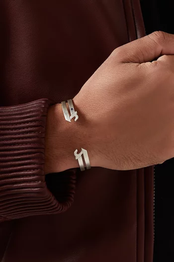 Arabic Letter "Alef" Cuff in Sterling Silver
