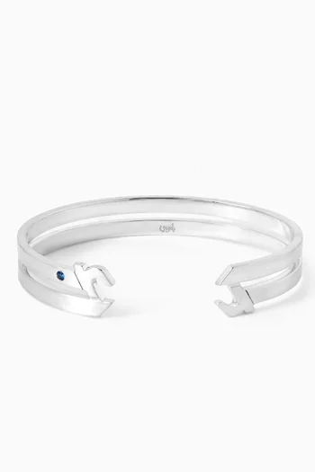 Arabic Letter "Alef" Cuff in Sterling Silver