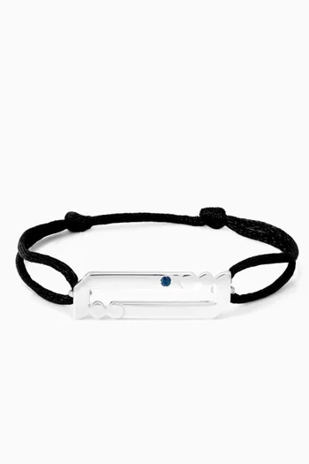 Arabic Letter "Taa" Bracelet in Sterling Silver