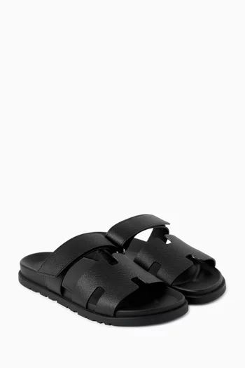 Unused Chypre Sandals in Epsom Leather, EU 43