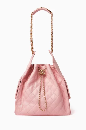 Unused 25 Medium Shoulder Bag in Grained Calfskin