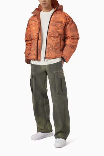 بنطال كارغو مصبوغ بالماء البارد