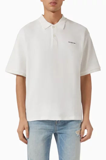Mini Logo Polo Shirt in Cotton
