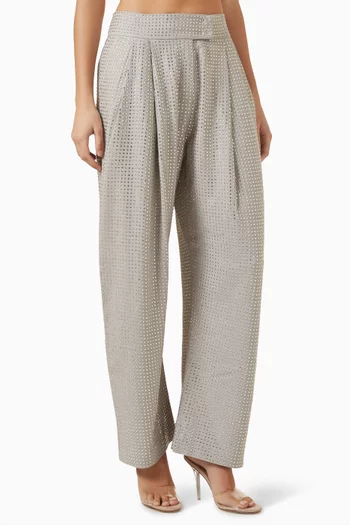 Patre Rhinestone-embellished Pants