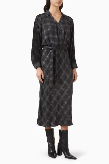 فستان أوسان مزيج فيسكوز