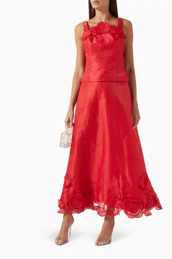 بلوزة إيزادورا بتطريزات بارزة