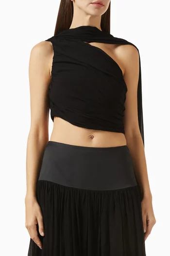 Solene One-shoulder Top in Viscose