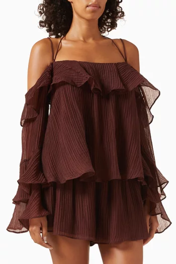 بلوزة انيكا بطبقات كشكش