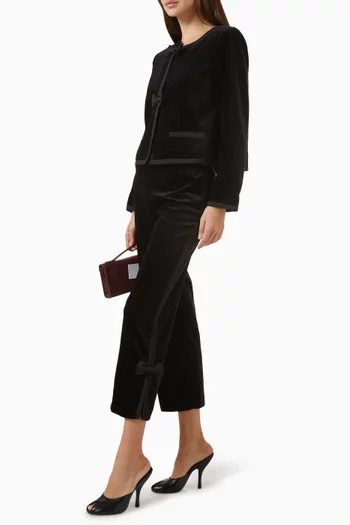 Quincy Cropped Trousers in Cotton
